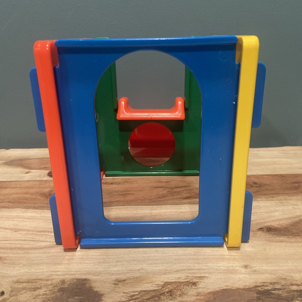 DOLLHOUSE SIZE Vintage Little Tikes Jungle Gym Slide Play Cube - Picture 4 of 6